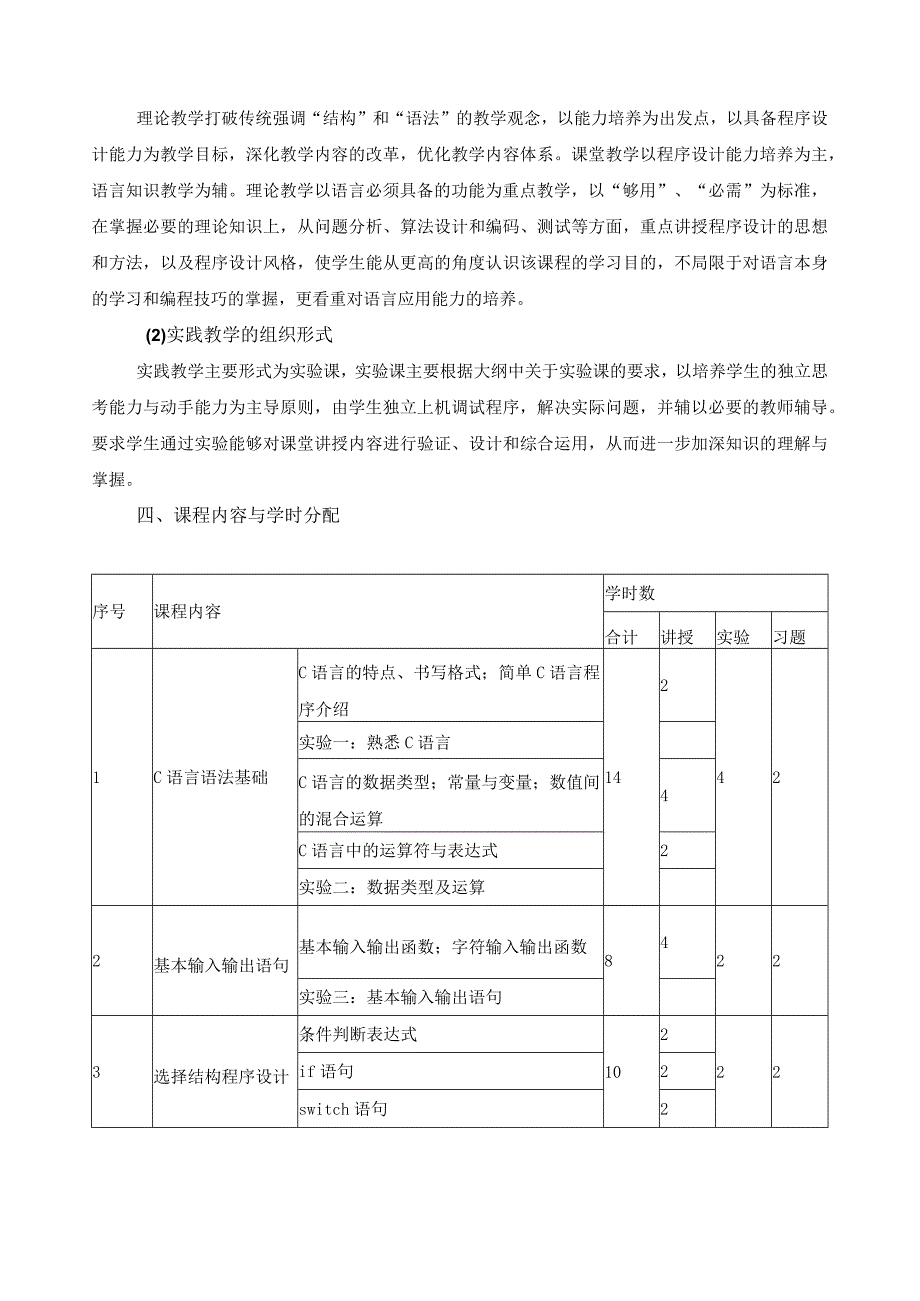 《程序设计基础》课程标准.docx_第2页