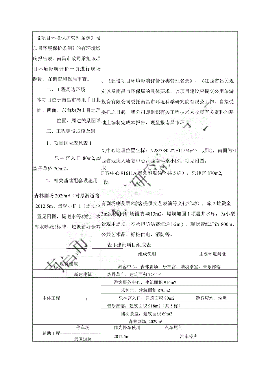 南昌市政公用旅游投资有限公司洪崖丹井景区提升改造项目环评报告.docx_第2页