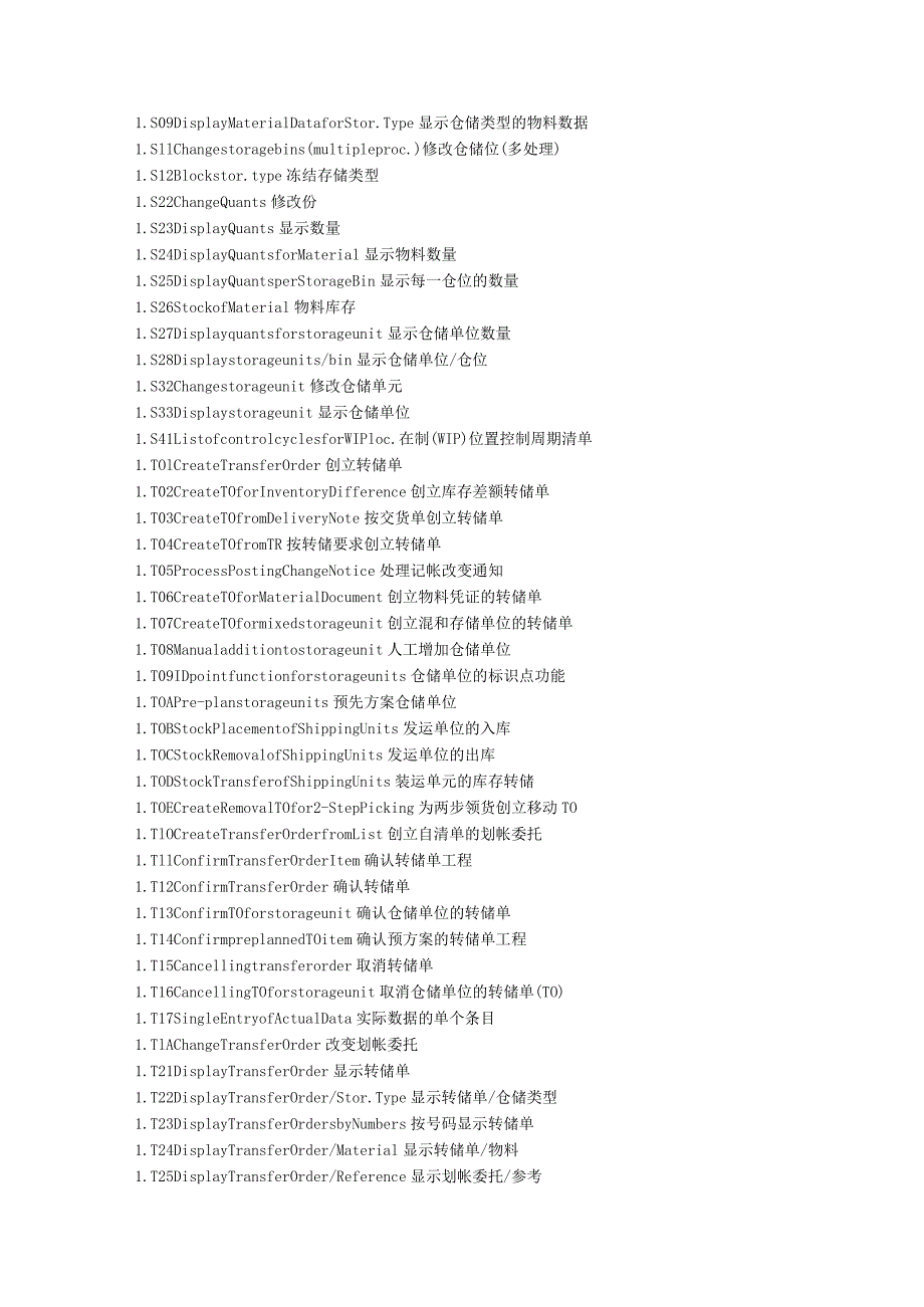 WM Transaction Code 仓库管理模块事务代码大全.docx_第2页