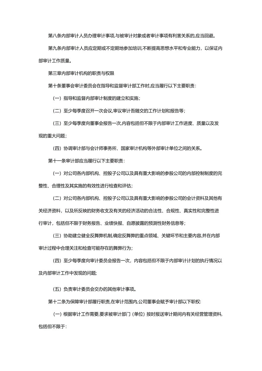 新能源科技股份有限公司内部审计制度.docx_第2页