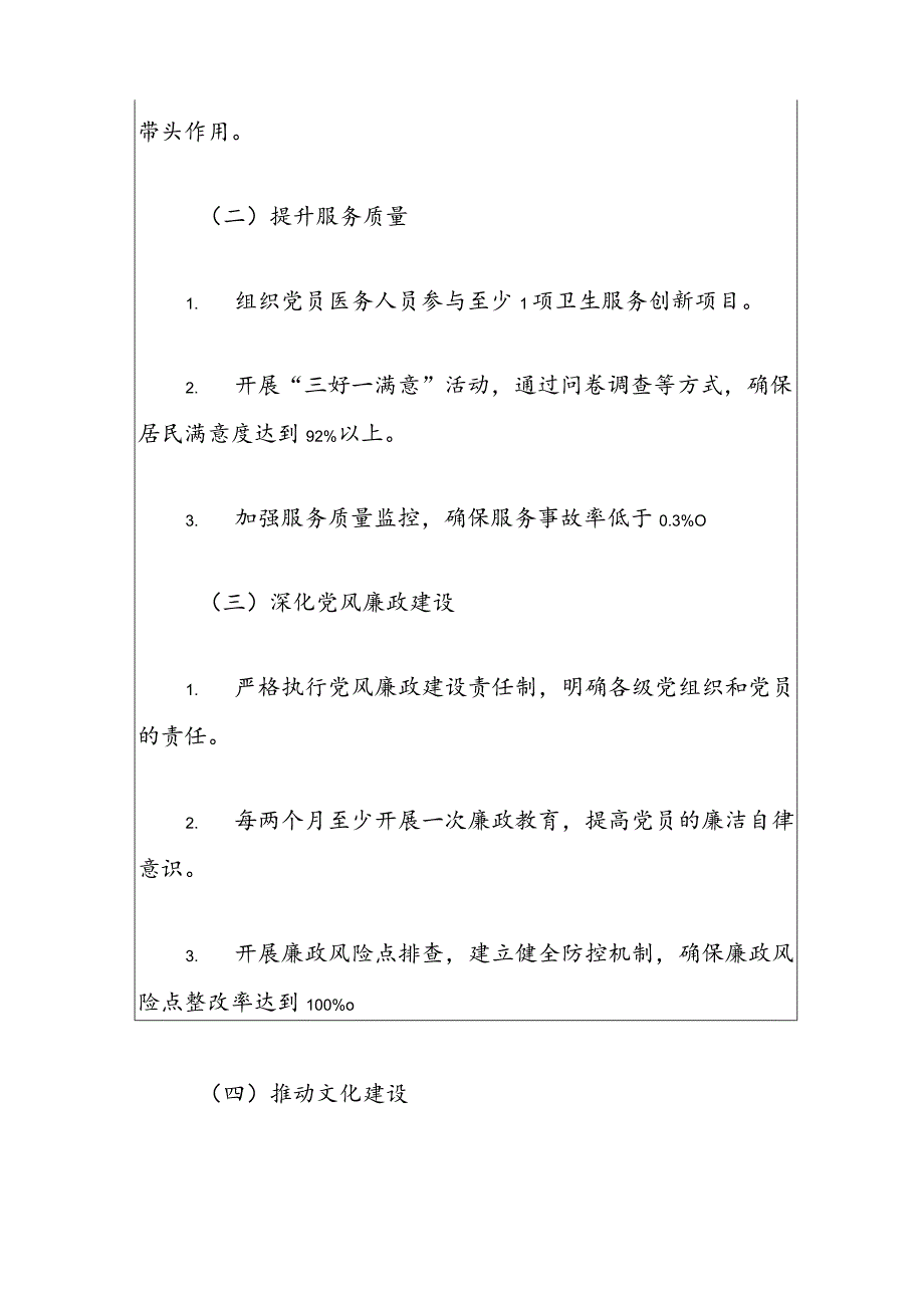 1、社区卫生服务中心党建工作计划（最新版）.docx_第3页