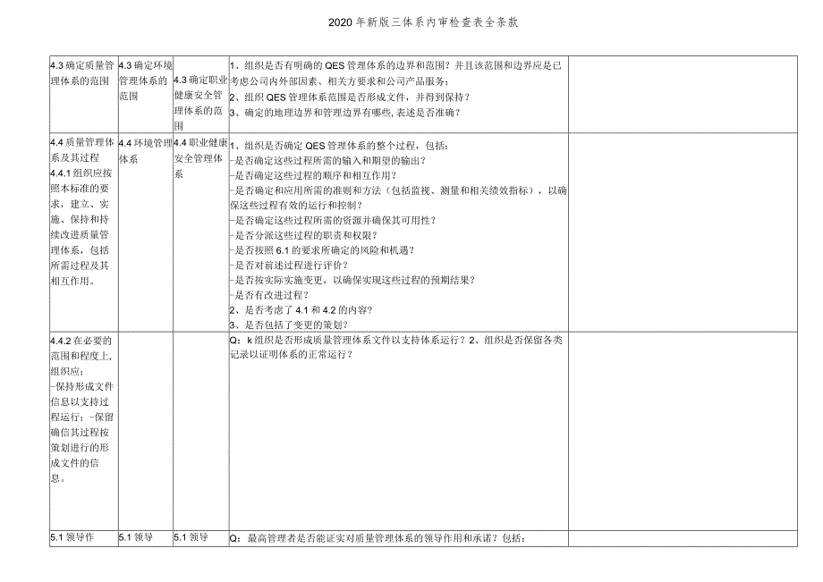 2020年新版三体系内审检查表全条款.docx_第2页