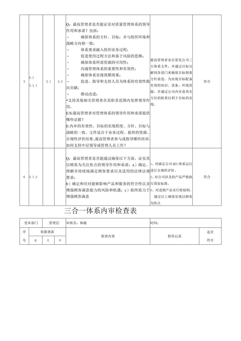 新版三合一体系内审检查表2020.docx_第3页