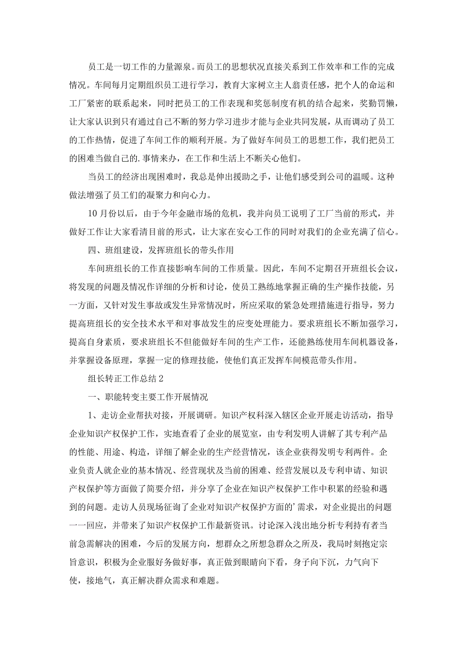 组长转正工作总结.docx_第2页