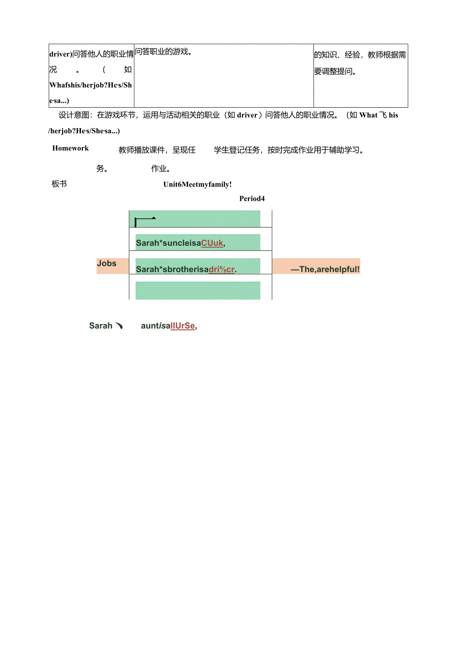 人教PEP四上大单元教学Unit 6 Meet my family! 第4课时 教案.docx_第3页