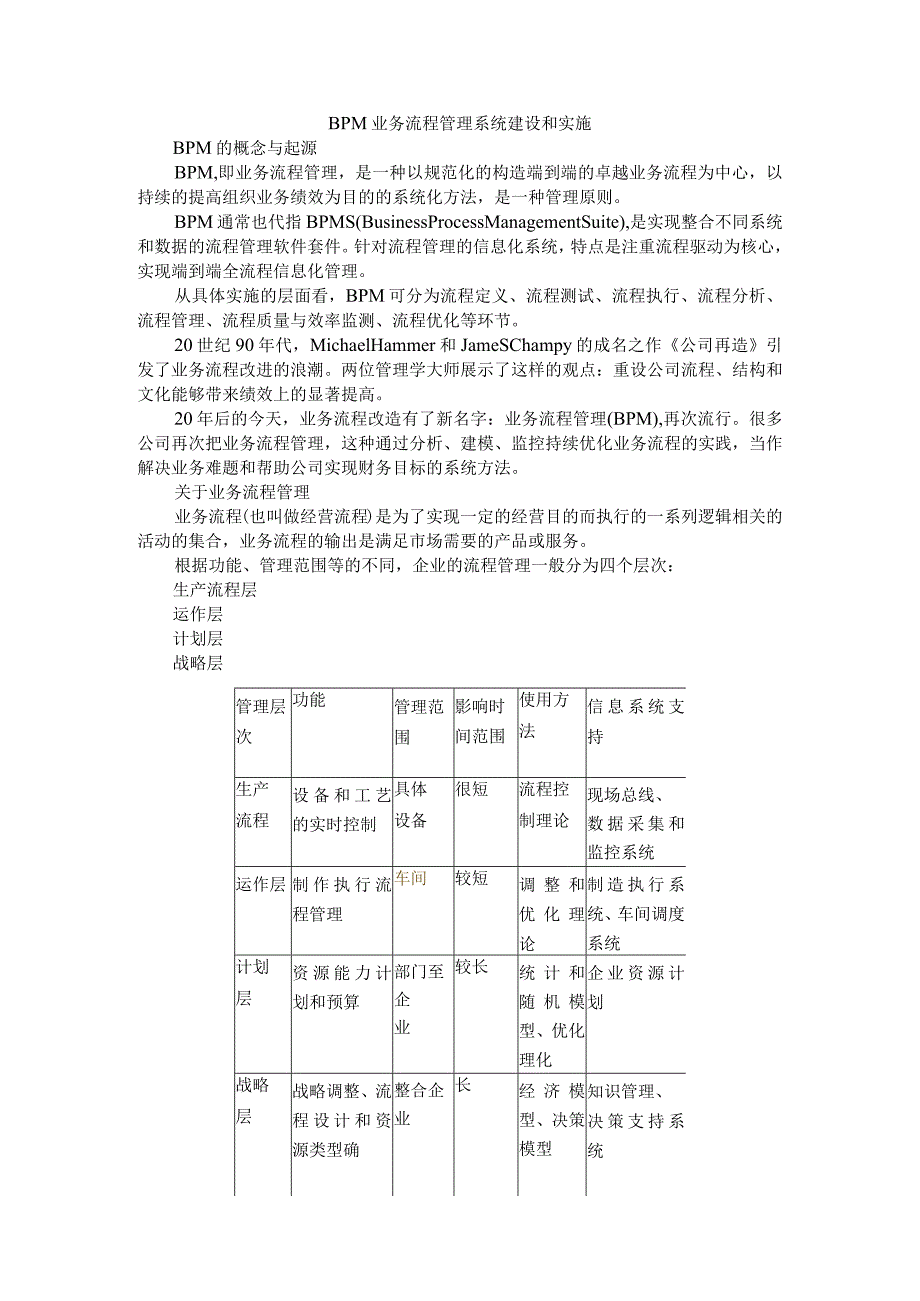 BPM业务流程管理系统建设和实施.docx_第1页