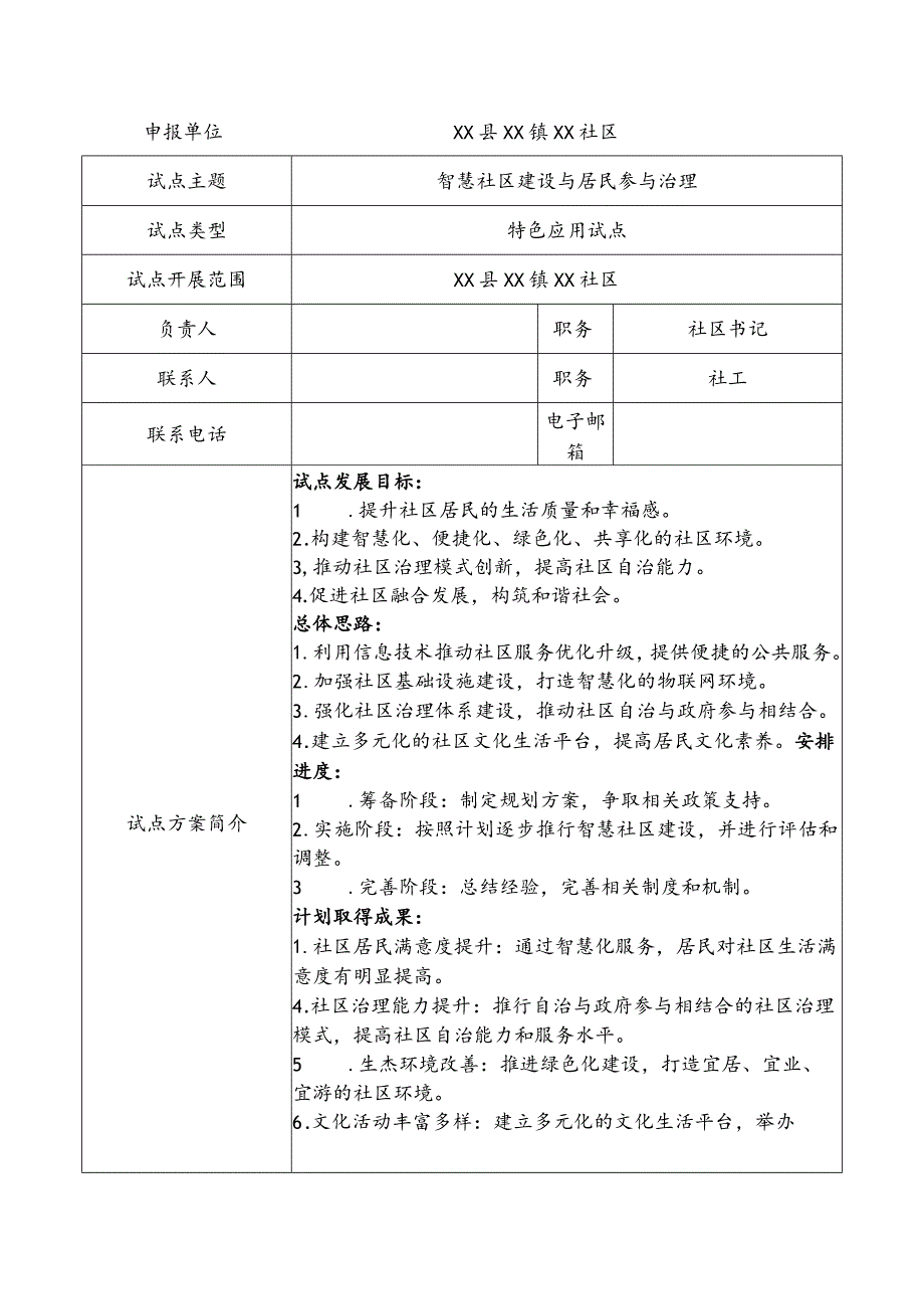 江苏省智慧社区建设试点申报表（特色应用试点）智慧社区建设与居民参与治理.docx_第3页