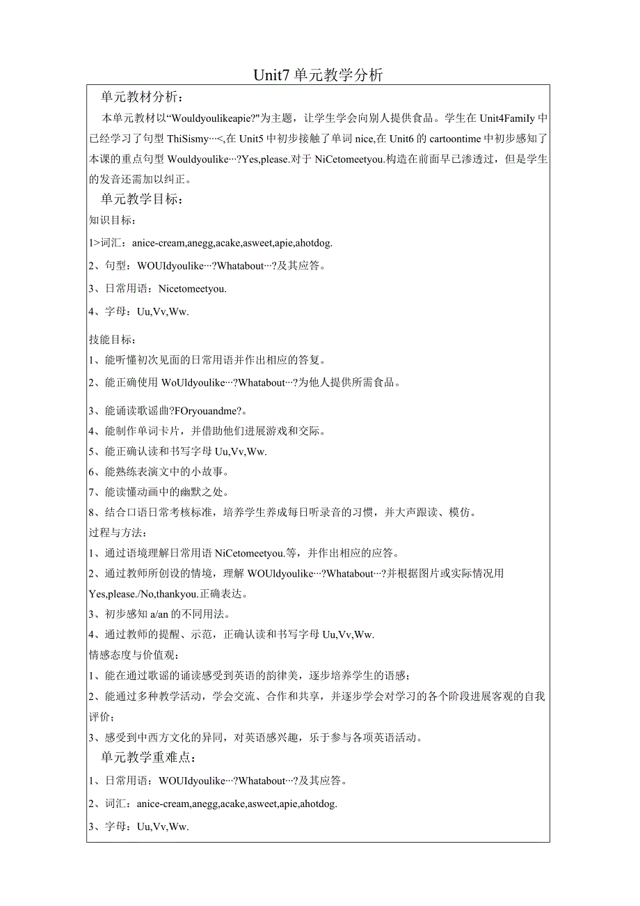 Unit7_教案(单元教学分析).docx_第1页