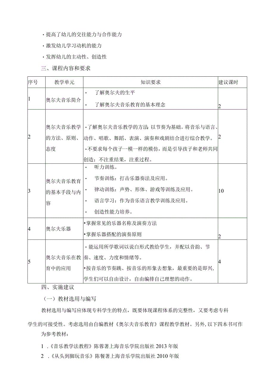 《奥尔夫音乐教学法》课程标准.docx_第2页