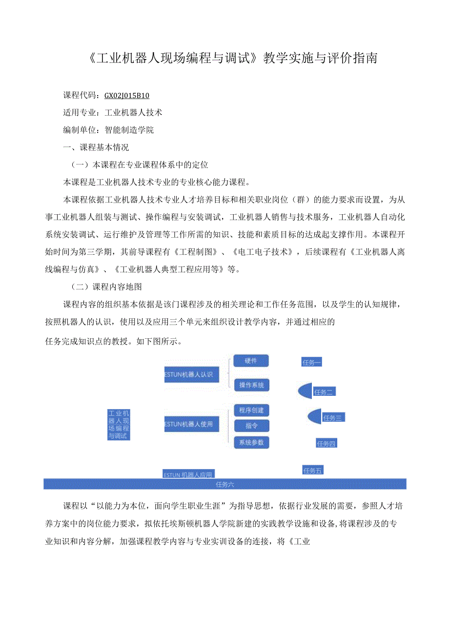 《工业机器人现场编程与调试》教学实施与评价指南.docx_第1页