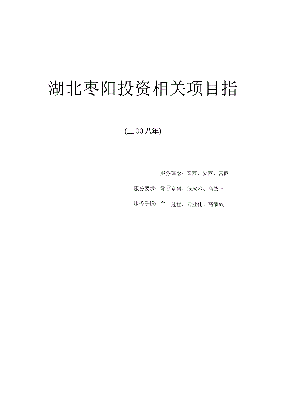 XX年湖北X企业投资项目指南.docx_第1页