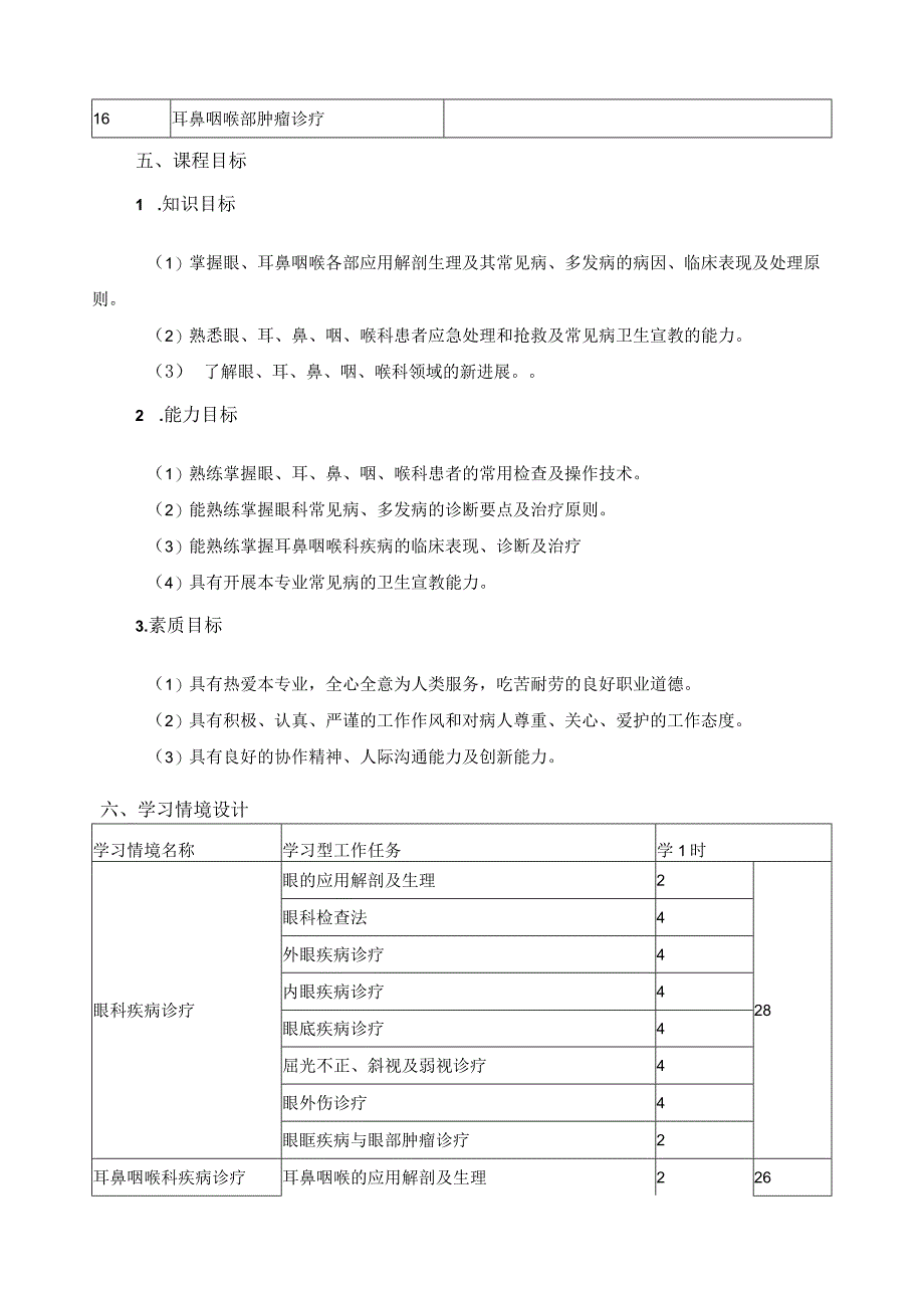 《眼耳鼻咽喉科学》课程标准.docx_第2页