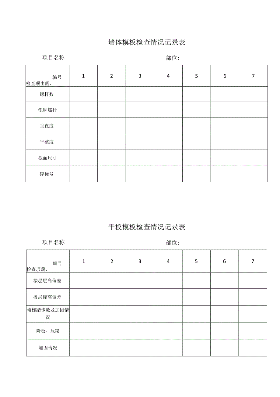 施工员日常工作检查记录表.docx_第2页