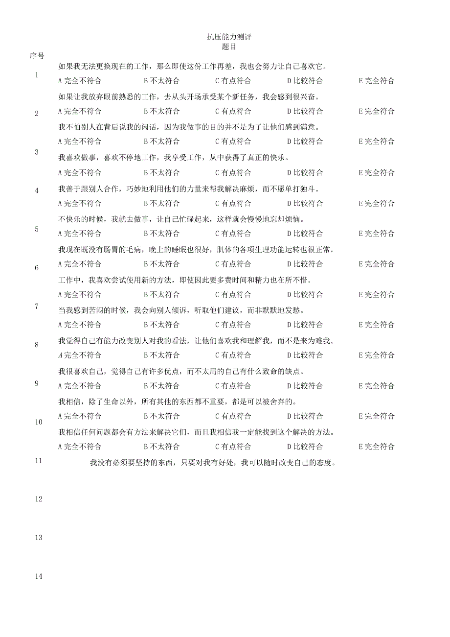 岗位胜任力模型评估测试试题库.docx_第1页