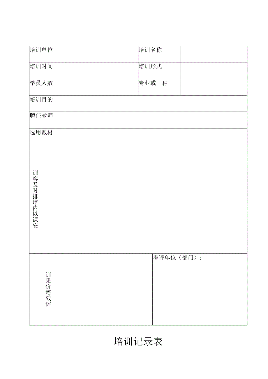 培训记录表.docx_第1页