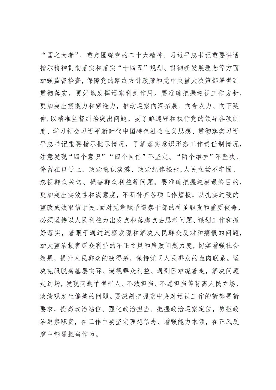 在市委2024年巡察工作动员部署会上的讲话&县长在全国第25个青志愿者活动日上的讲话.docx_第2页