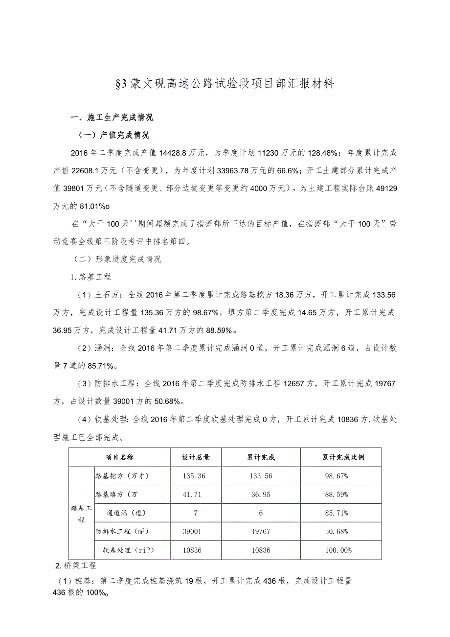 2016年第三季度生产调度会材料-试验段（最最终版）.docx_第1页