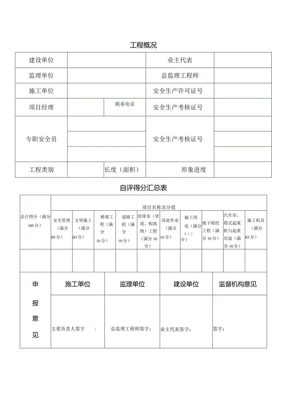 市政工程安全质量标准化示范工地申报表.docx_第2页