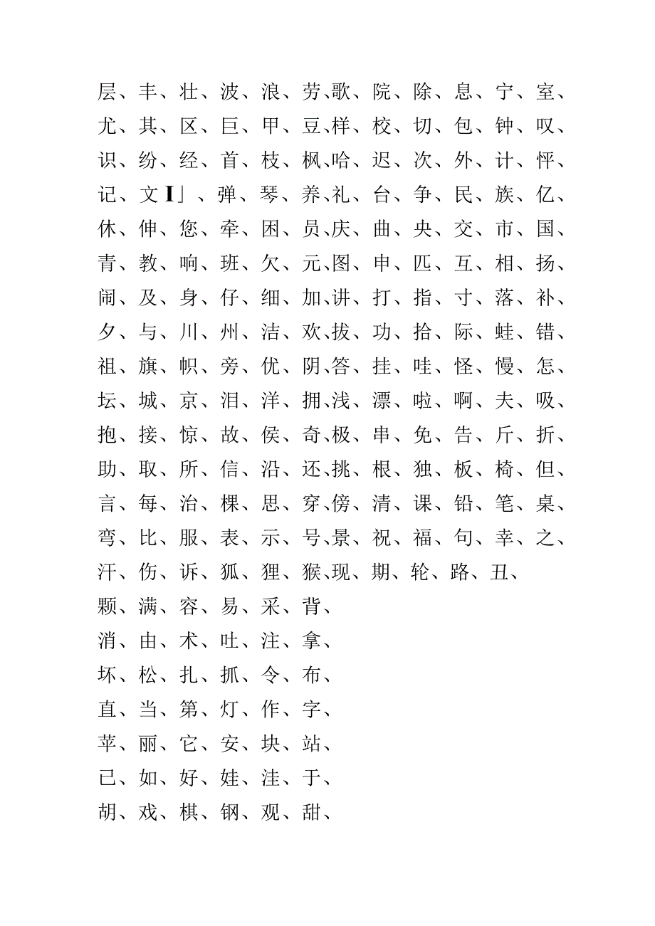 人教版小学生一年级到六年级生字总表、秒杀其他生字表.docx_第3页