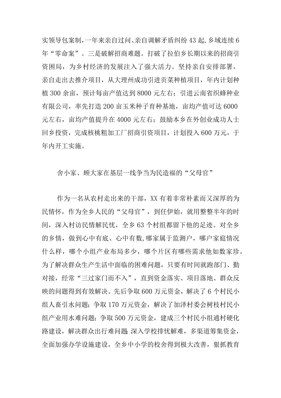 优秀乡镇党委书记先进事迹4篇.docx_第3页