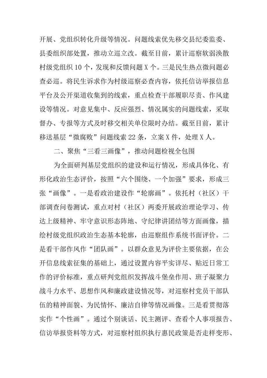 创新“巡乡带村”模式助力巡察“下沉”经验材料.docx_第2页