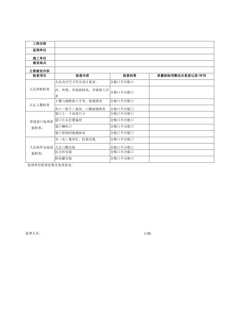 通信管道工程质量检查记录表.docx_第2页