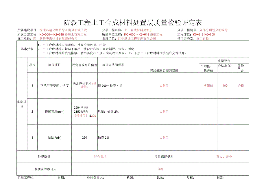 P1-12.防裂工程土工合成材料检验评定表.docx_第1页