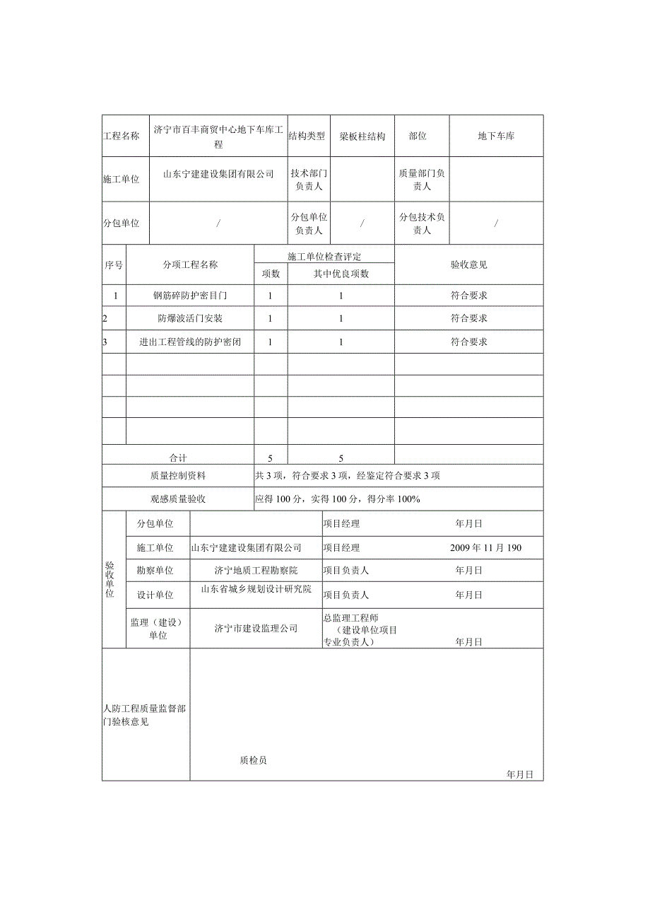 表3.1分部工程质量验收记录表.docx_第3页