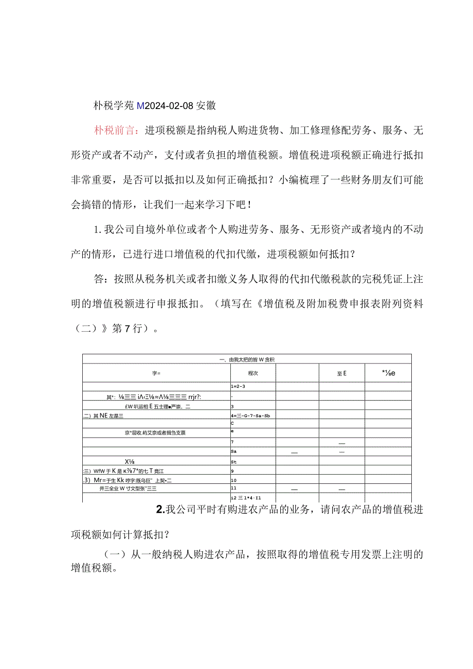 增值税进项税额抵扣易错知识点汇编附税率表及抵扣手册.docx_第1页