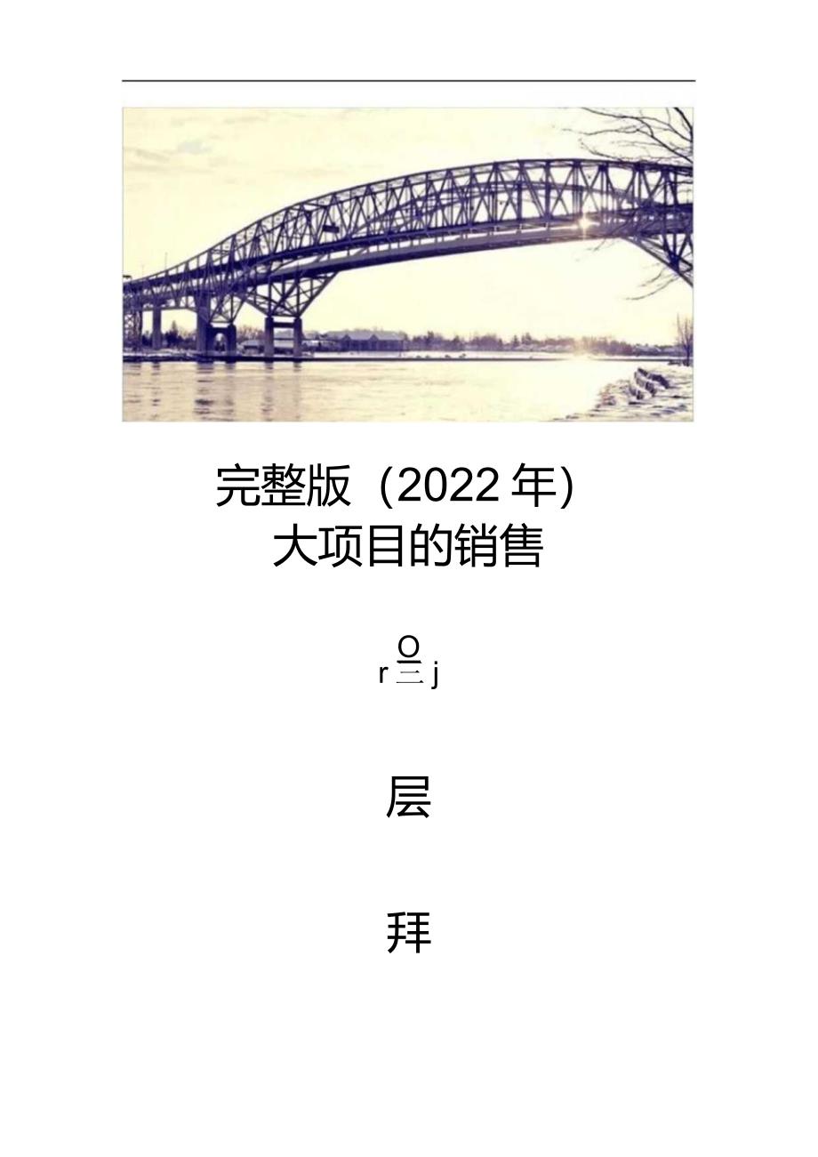 完整版（2022年）大项目销售高层拜访.docx_第1页