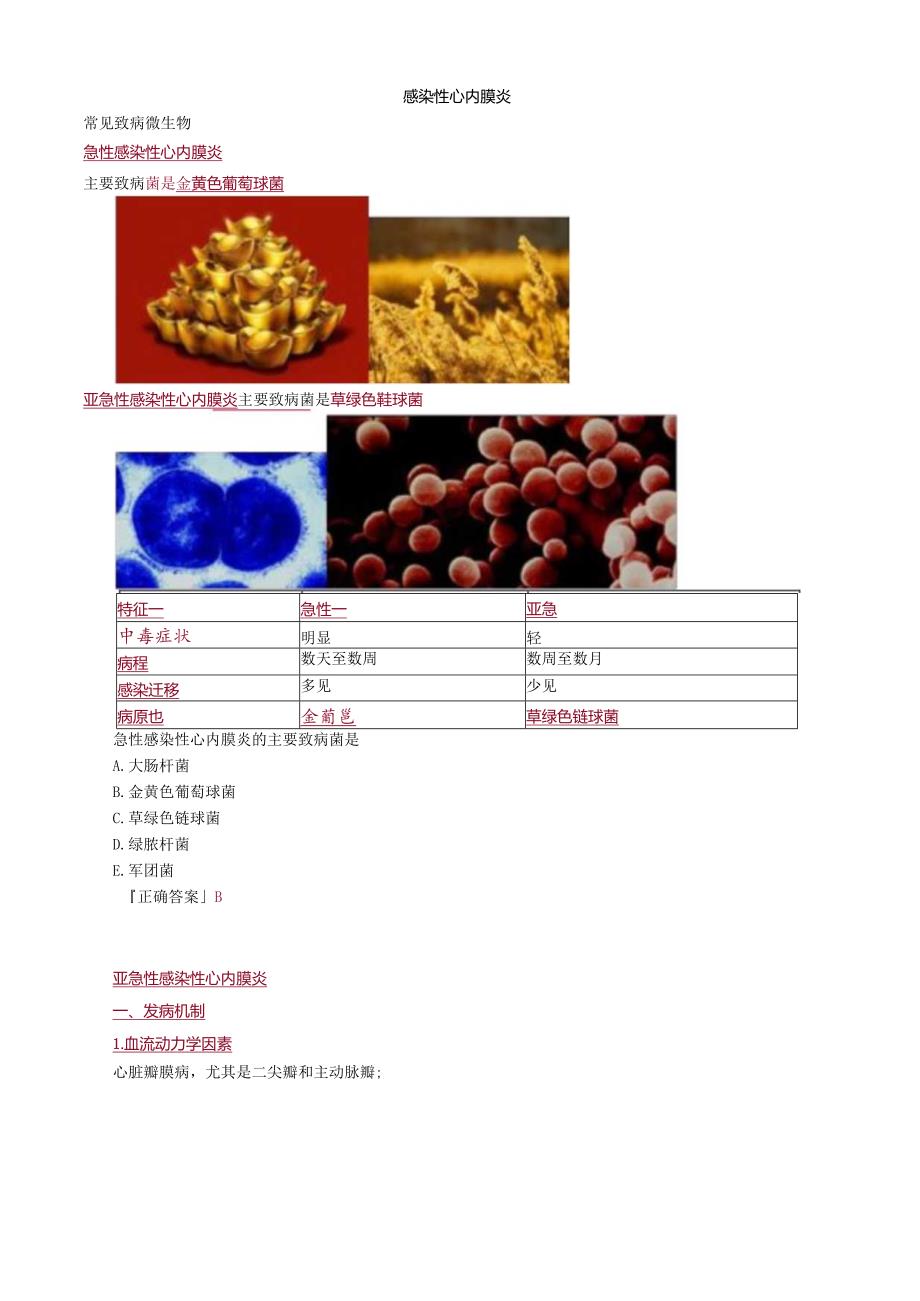 心血管内科主治医师资格笔试专业知识考点解析 (8)：感染性心内膜炎.docx_第1页