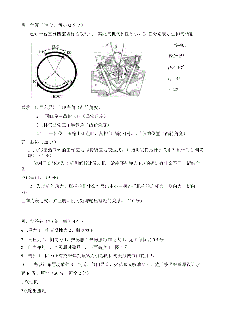 内燃机设计 试卷及答案 试题一.docx_第2页