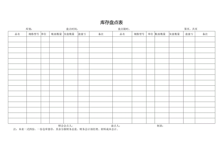 库存盘点表.docx_第1页