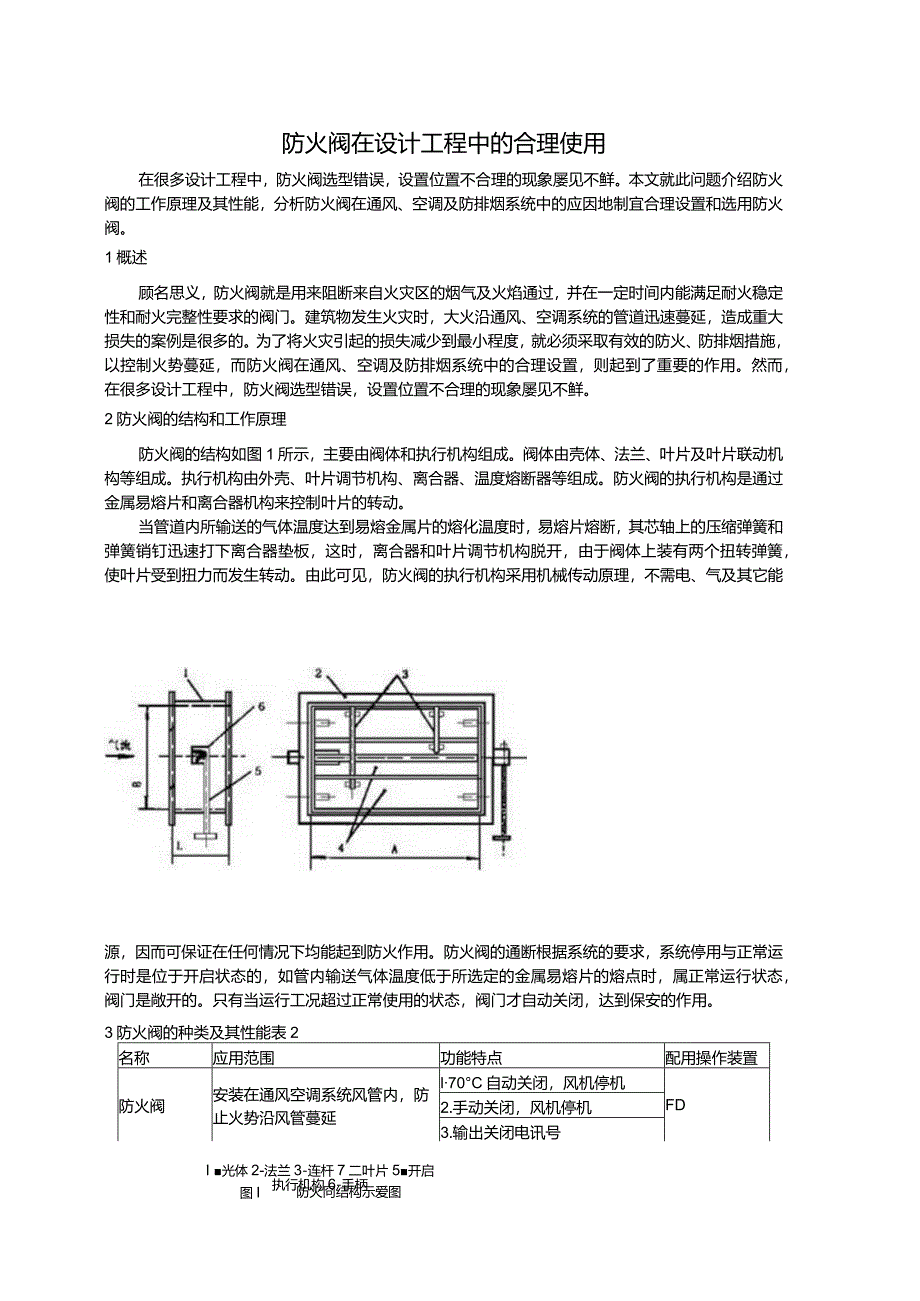 防火阀在设计工程中的合理应用.docx_第1页