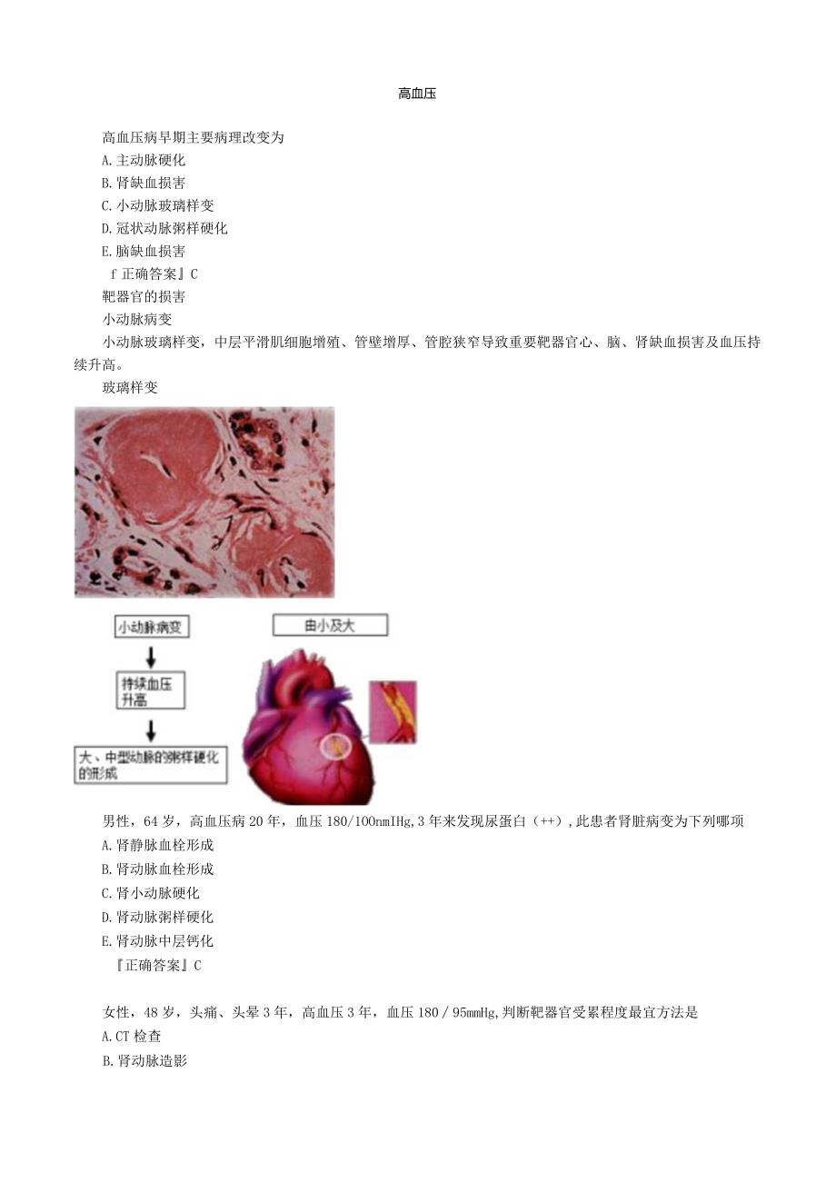 心血管内科主治医师资格笔试专业实践能力考点解析 (6)：高血压.docx_第1页