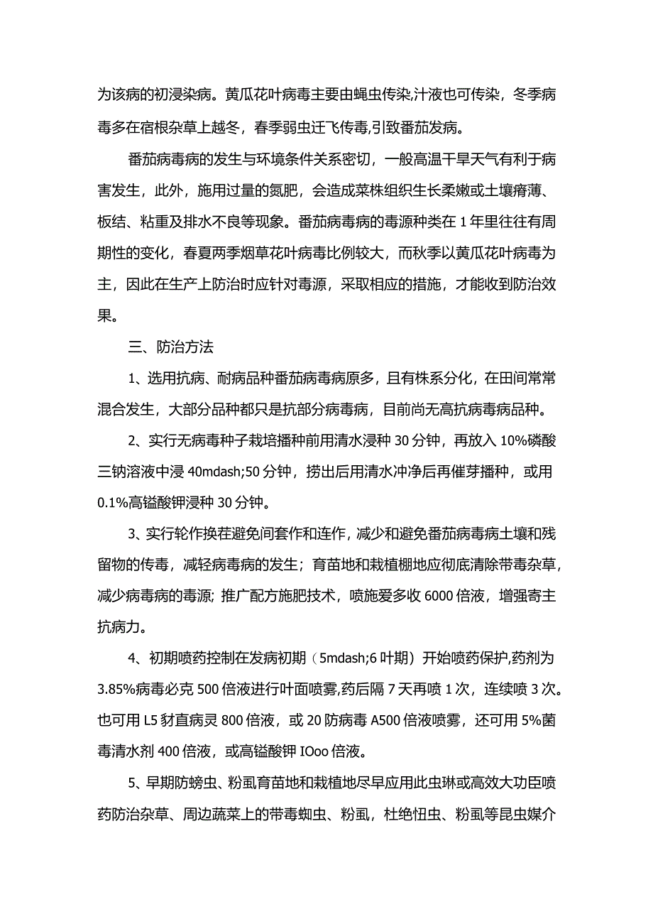 番茄病毒病表现症状以及防治.docx_第2页