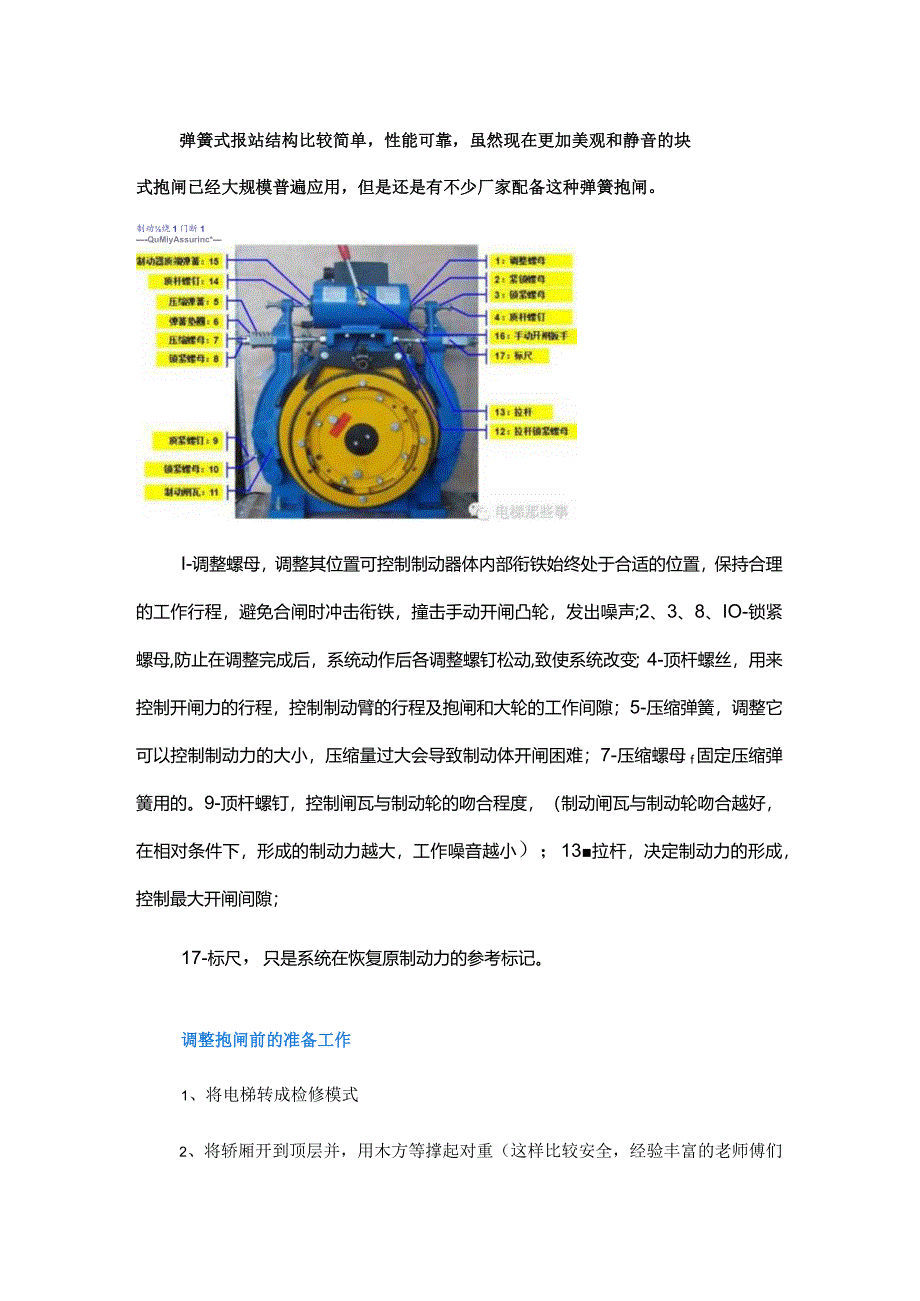 电梯弹簧抱闸调整.docx_第1页