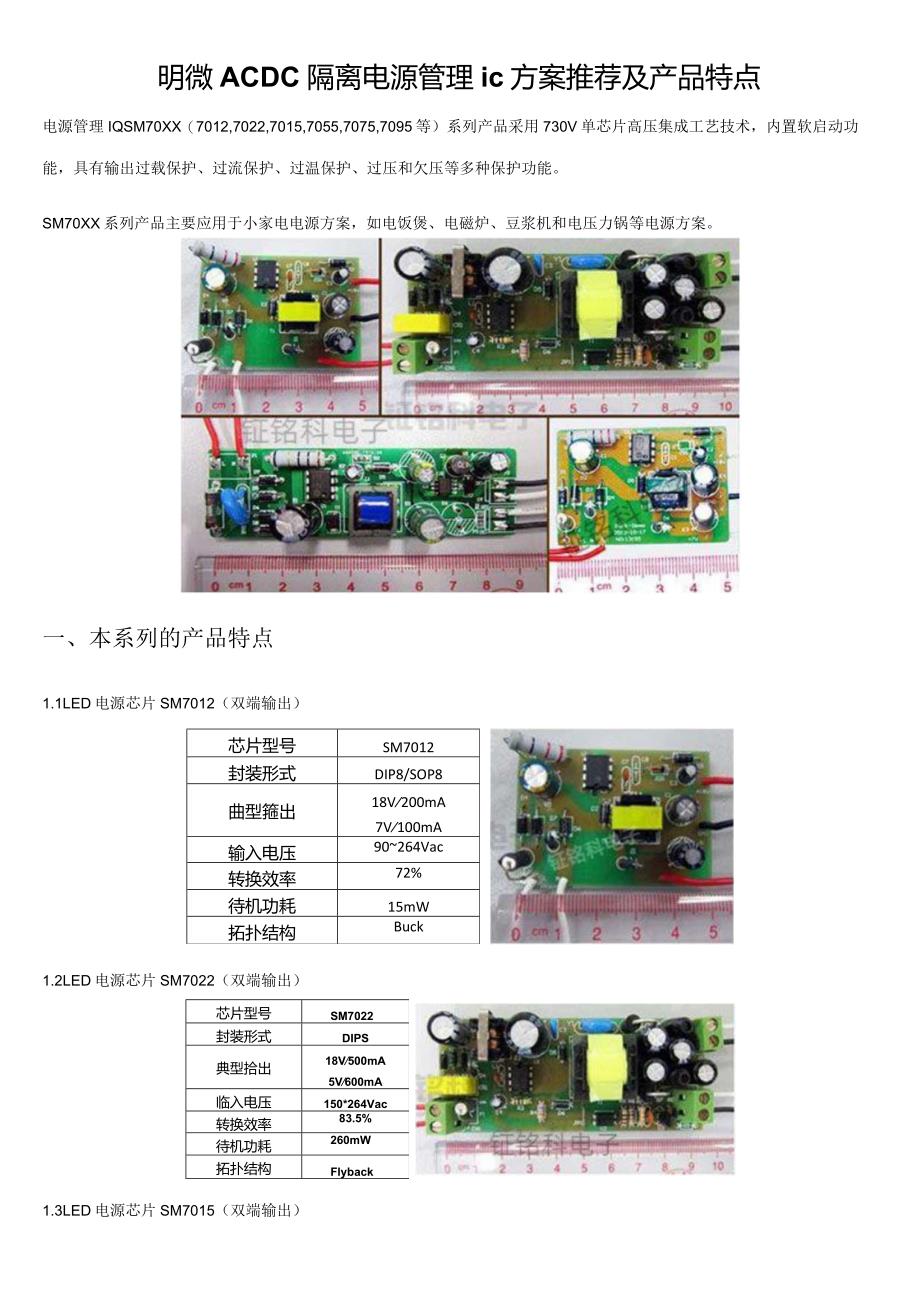 明微ACDC隔离电源管理ic方案推荐及产品特点.docx_第1页