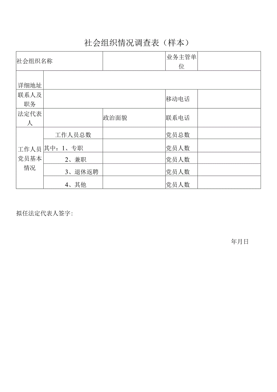 社会组织情况调查表.docx_第1页