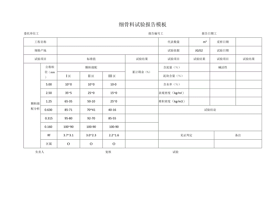 细骨料试验报告模板.docx_第1页