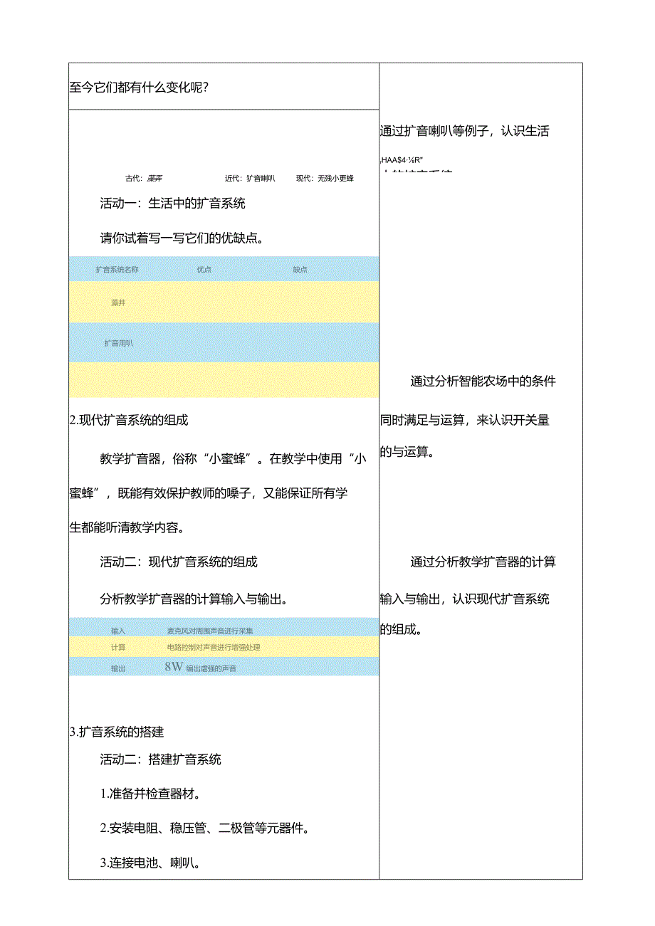 第11课身边的扩音系统教案六年级下册信息科技浙教版.docx_第3页