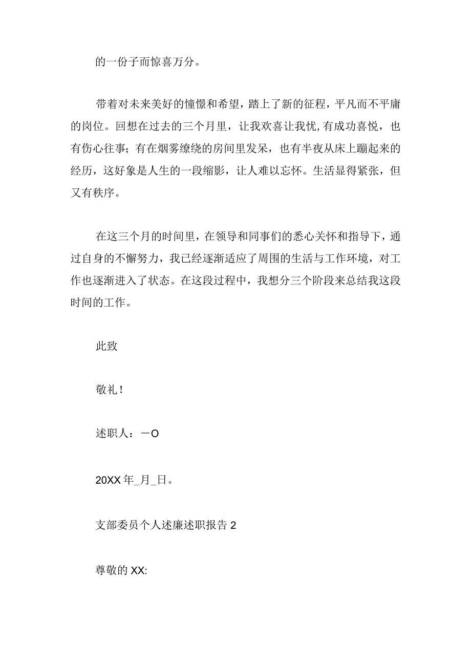 支部委员个人述廉述职报告五篇.docx_第2页