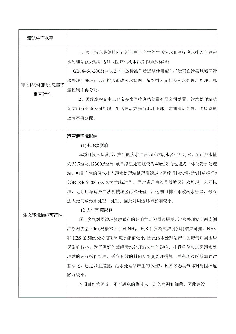 白沙黎族自治县元门乡卫生院业务用房项目环评信息.docx_第3页