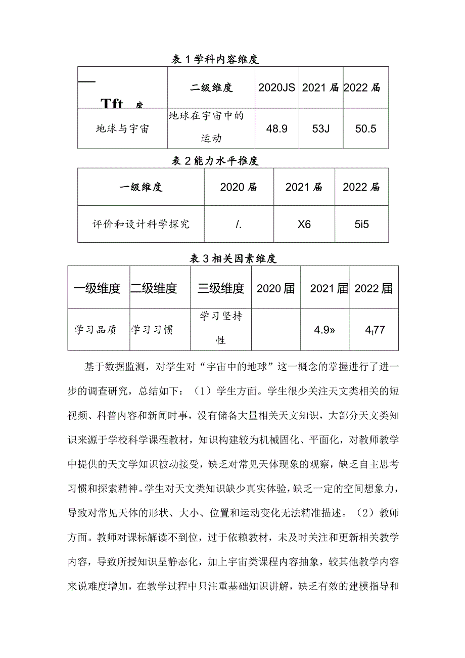 指向学科核心概念的小学科学教学：以“宇宙中的地球”为例.docx_第2页