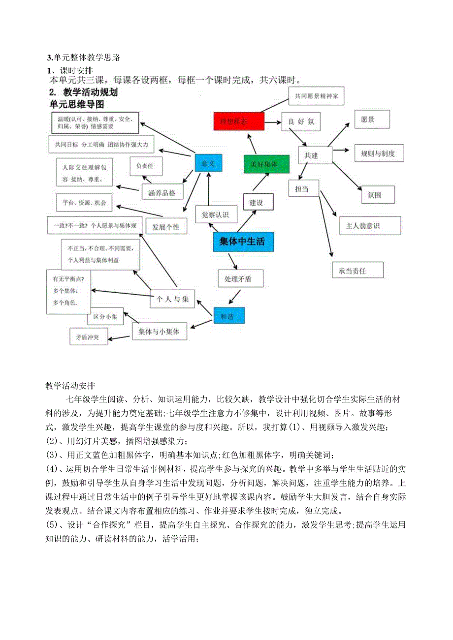 统编版七年级下册道德与法治第三单元整体教学设计.docx_第2页