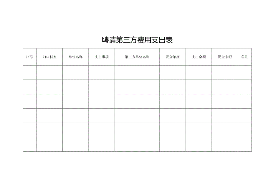 聘请第三方费用支出表.docx_第1页