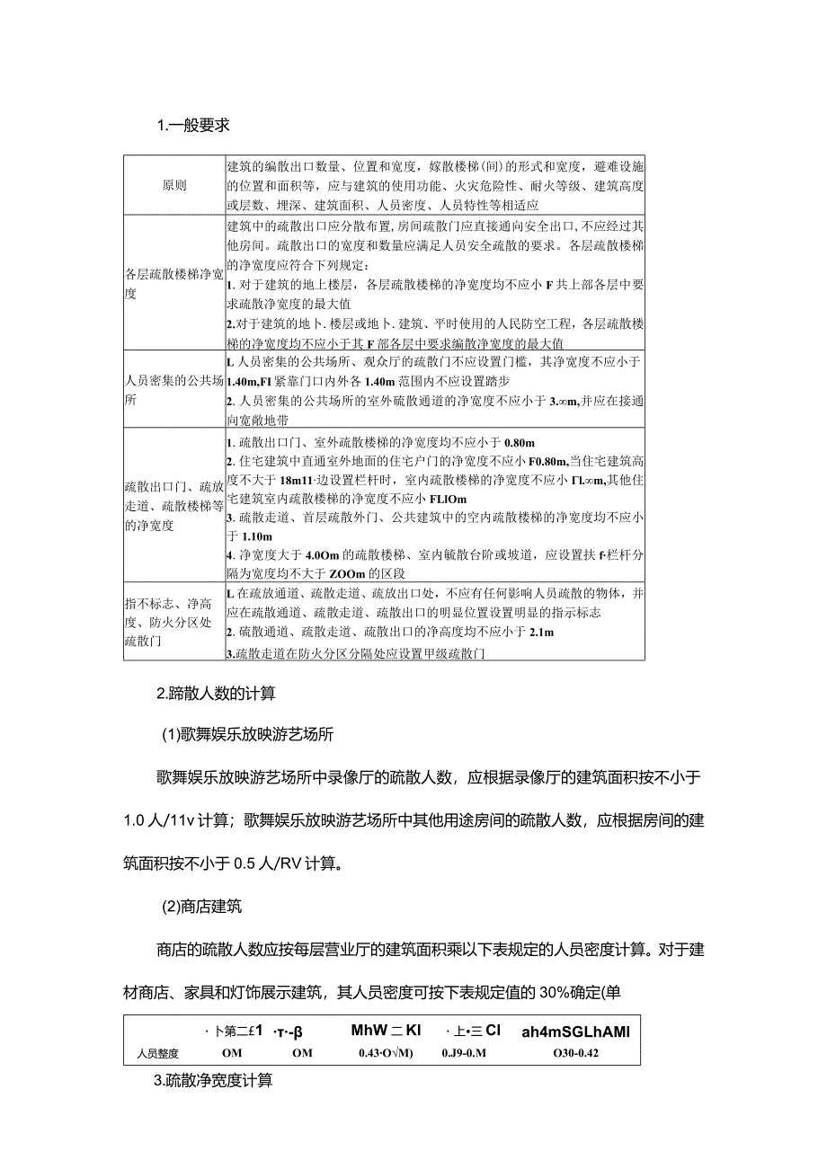 技能培训资料：疏散宽度知识点汇总.docx_第1页