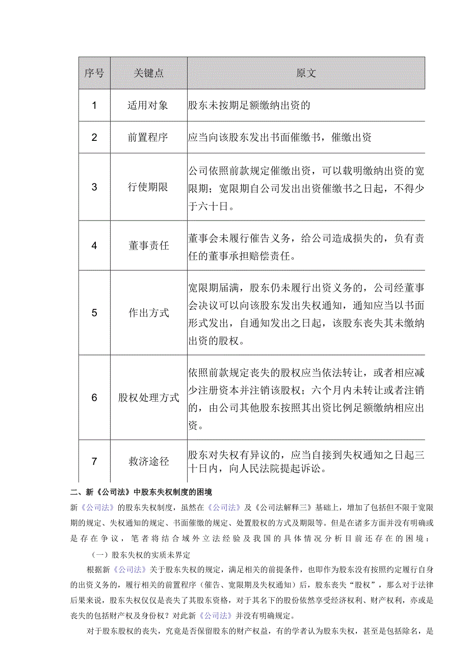 新《公司法》中的股东失权制度研究.docx_第2页