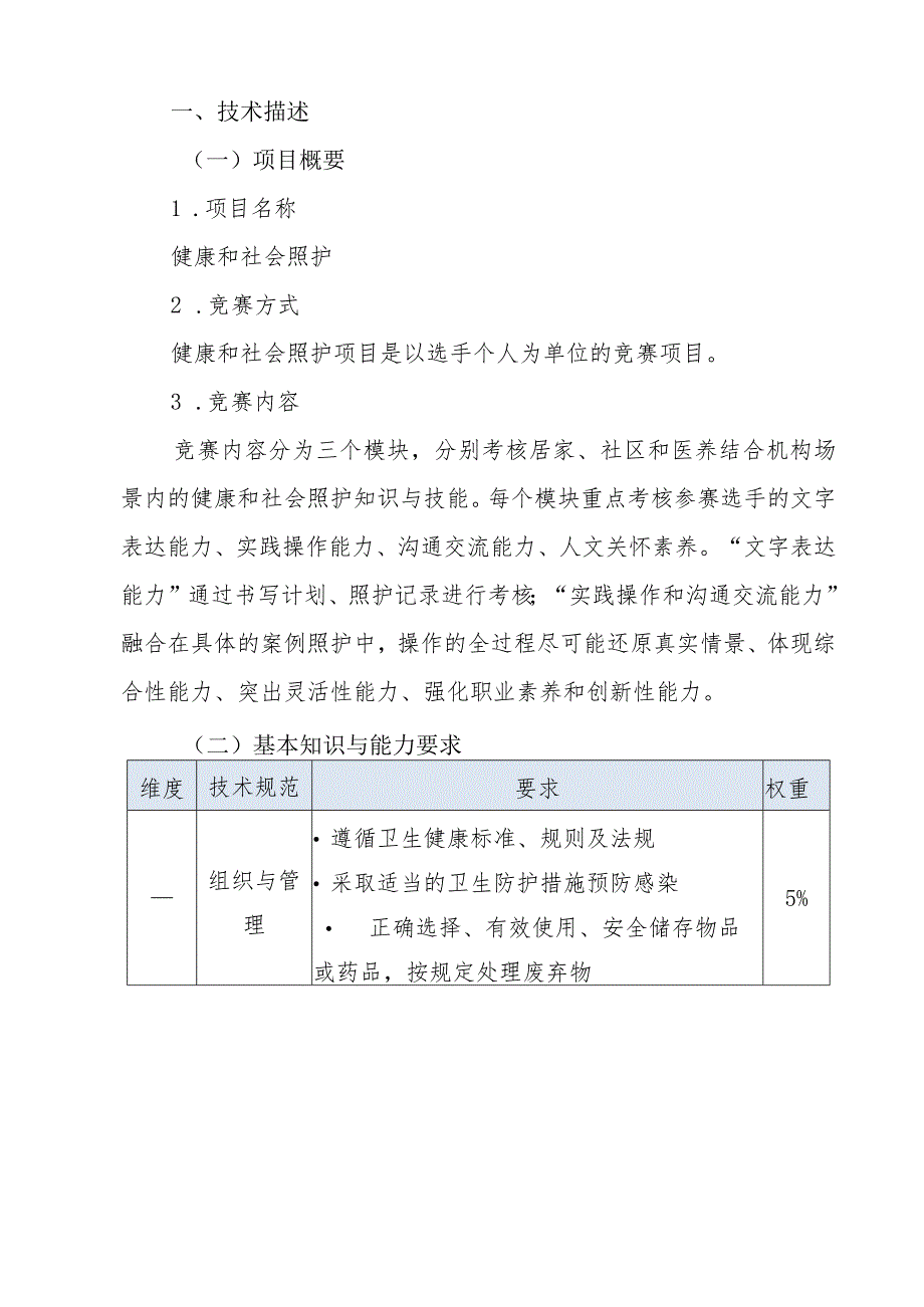 济宁市“技能状元”职业技能大赛-健康和社会照护（世赛选拔项目）技术文件.docx_第3页