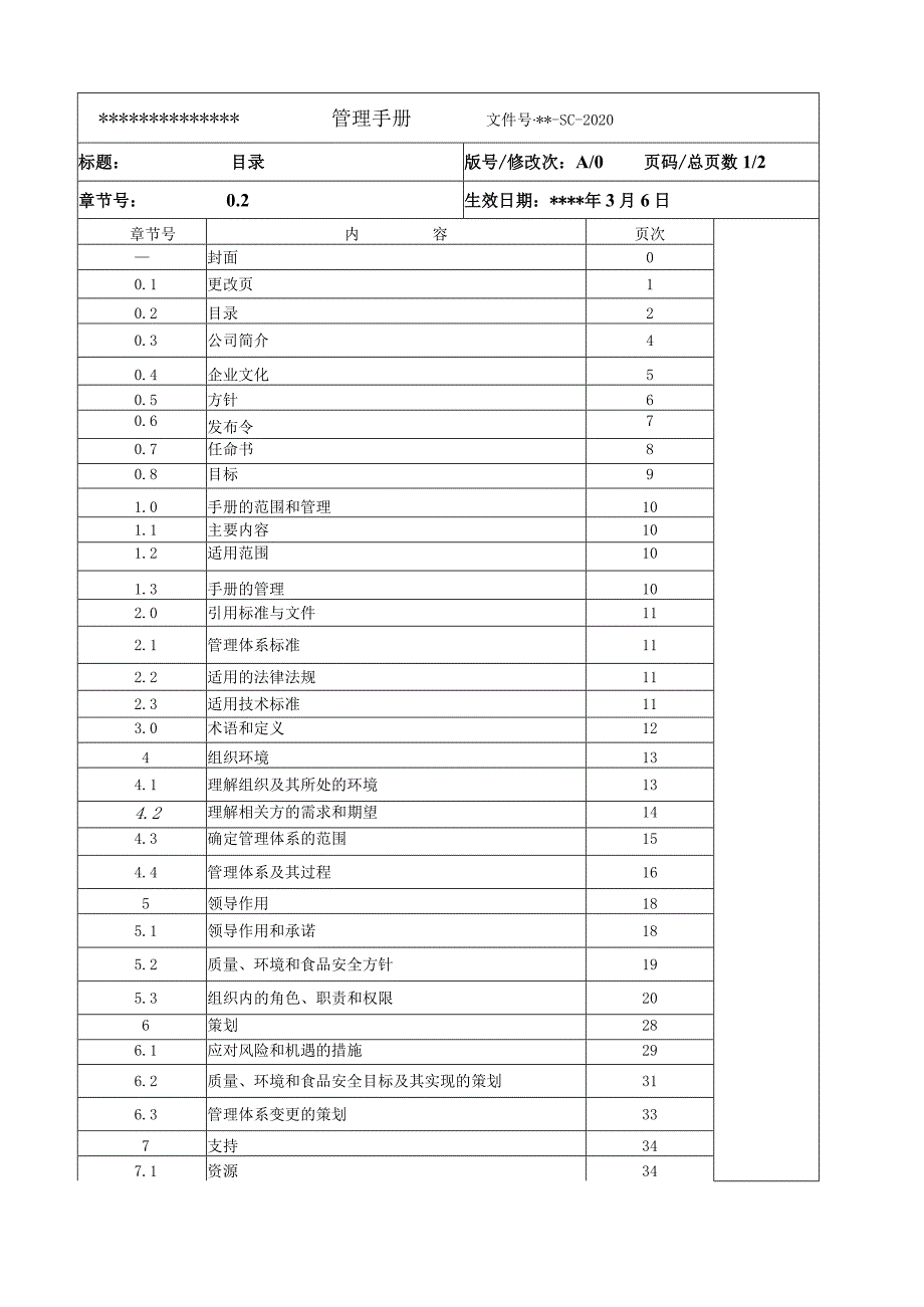 食品行业三体系管理手册.docx_第3页